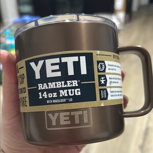 YETI Rambler 14oz Mug - Brown
